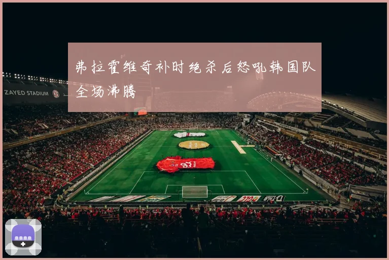 弗拉霍维奇补时绝杀后怒吼韩国队全场沸腾